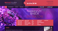 Desktop Screenshot of brokatpolska.pl